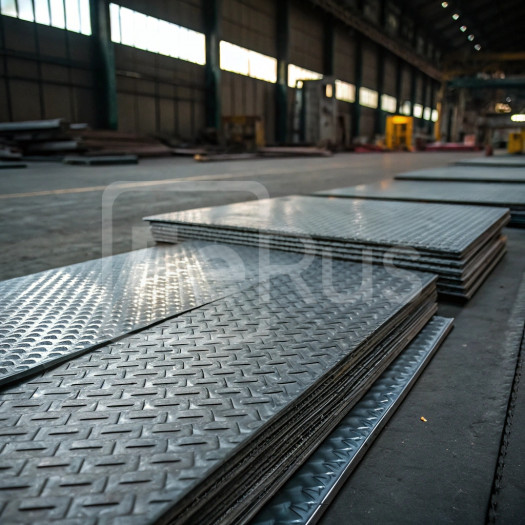 Лист стальной оцинкованный рифленый чечевица 3 мм Ст3пс5 ГОСТ 8568-77 г/к