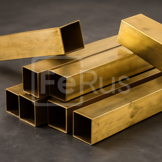 Труба латунная профильная 8х8х1 мм Л96 ГОСТ 20900-2014